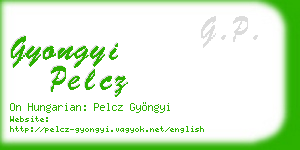gyongyi pelcz business card