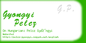 gyongyi pelcz business card